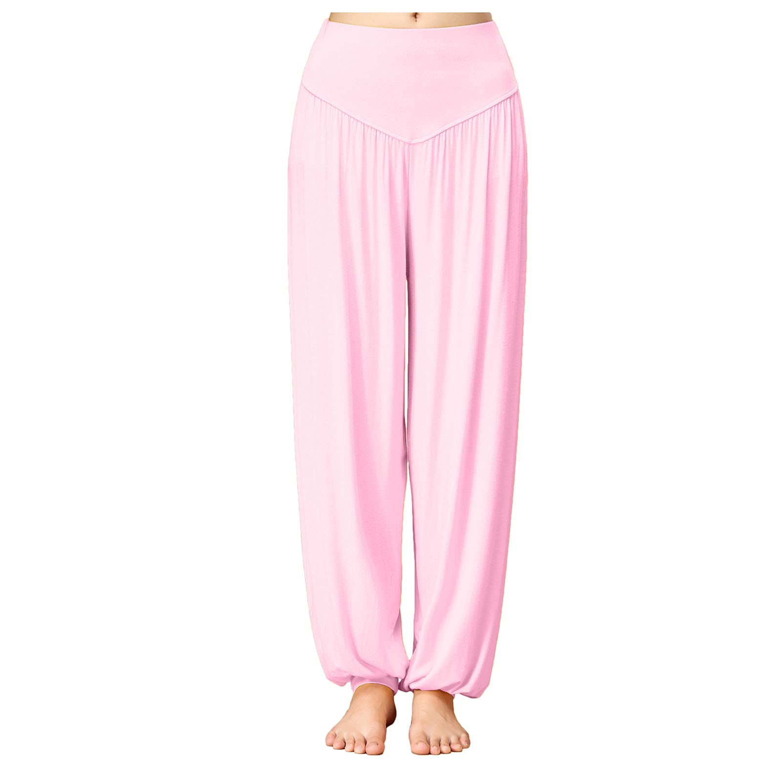 Messigaot Women's Harem Pants - Wide Leg Yoga Pants with Boho Flowy Design for Lounge, Yoga & Beach Wear - Comfortable Loose Fit Bohemian Trousers