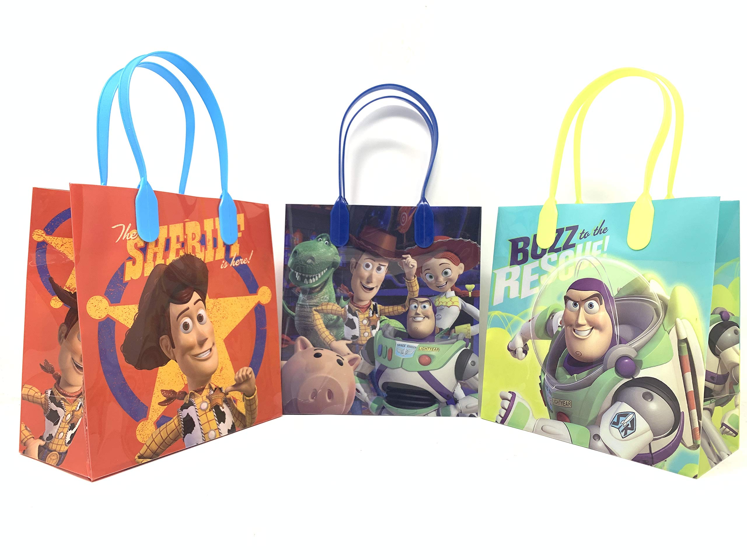 Disney Toy Story 4 Party Favor Bags - 12 Pack Small Gift Bags for Kids Birthday Party, Baby Shower & Classroom Rewards
