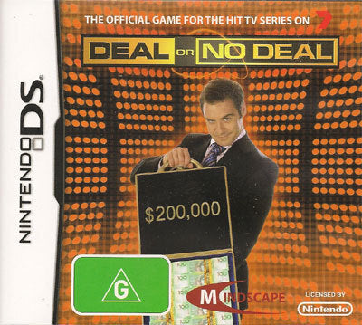 Deal or No Deal Nintendo DS NDS Game - PAL Version for Classic Handheld Gaming | Perfect for Travel, Commuting & Retro Game Collectors