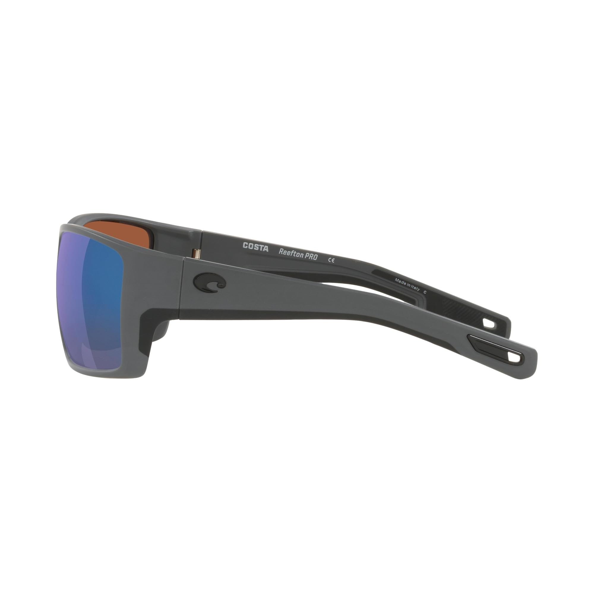 Costa Del Mar Reefton PRO Polarized Sunglasses for Men - UV Protection Fishing, Boating & Beach Sunglasses - Gray/Green Mirror 580G Lens - Size 63 - Perfect for Outdoor Sports & Summer Activities