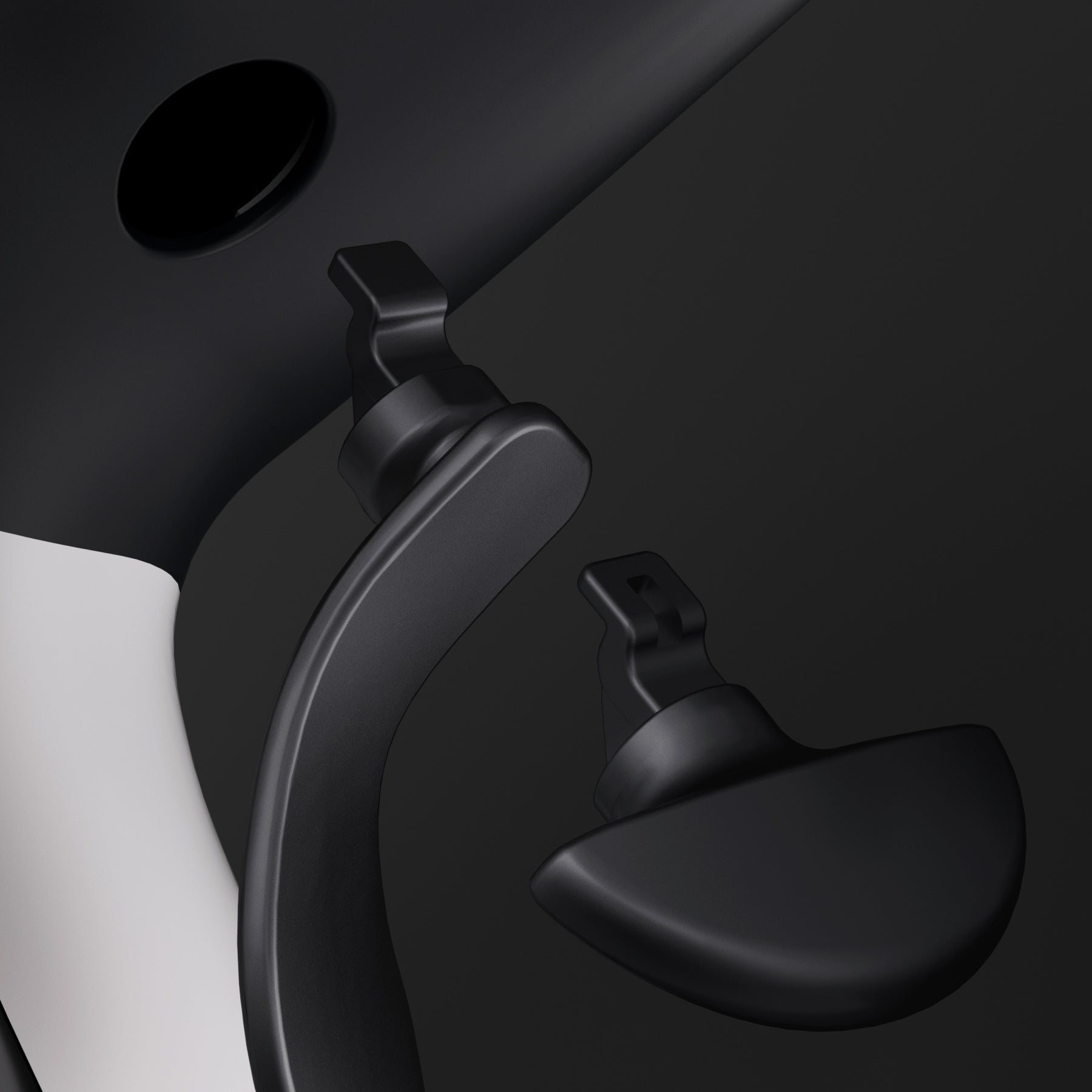 eXtremeRate Metallic Black Back Paddles for PS5 Edge Controller - 4PCS Interchangeable Metal Back Buttons (Controller Not Included) - Perfect for Competitive Gaming & Enhanced PS5 Controller Customization