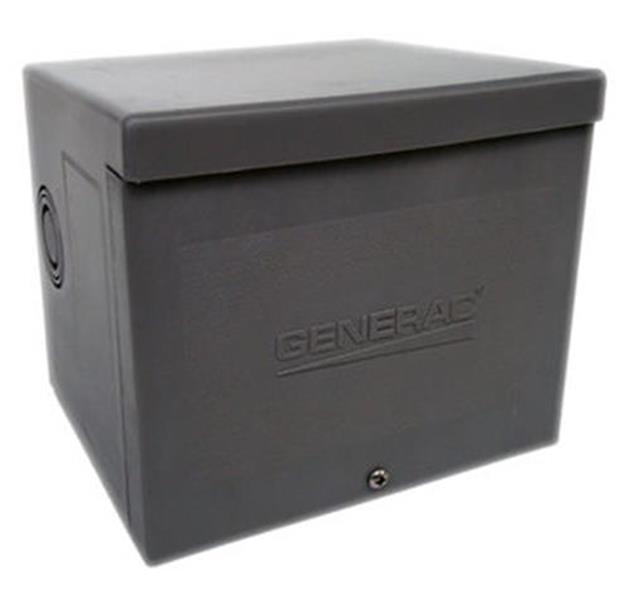 Generac 30 AMP RAINTIGHT RESIN Power Inlet Box - Model 6337 GenTran 14303 - Weatherproof Outdoor Electrical Connection for Generators & RV Power Supply