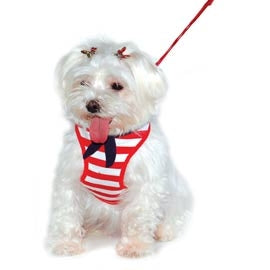 EasyGo Sailor Step-In Dog Harness & Leash Set - Adjustable Pet Vest with Reflective Strips for Small Medium Large Dogs - Perfect for Walking, Running, Hiking & Outdoor Adventures (Red)