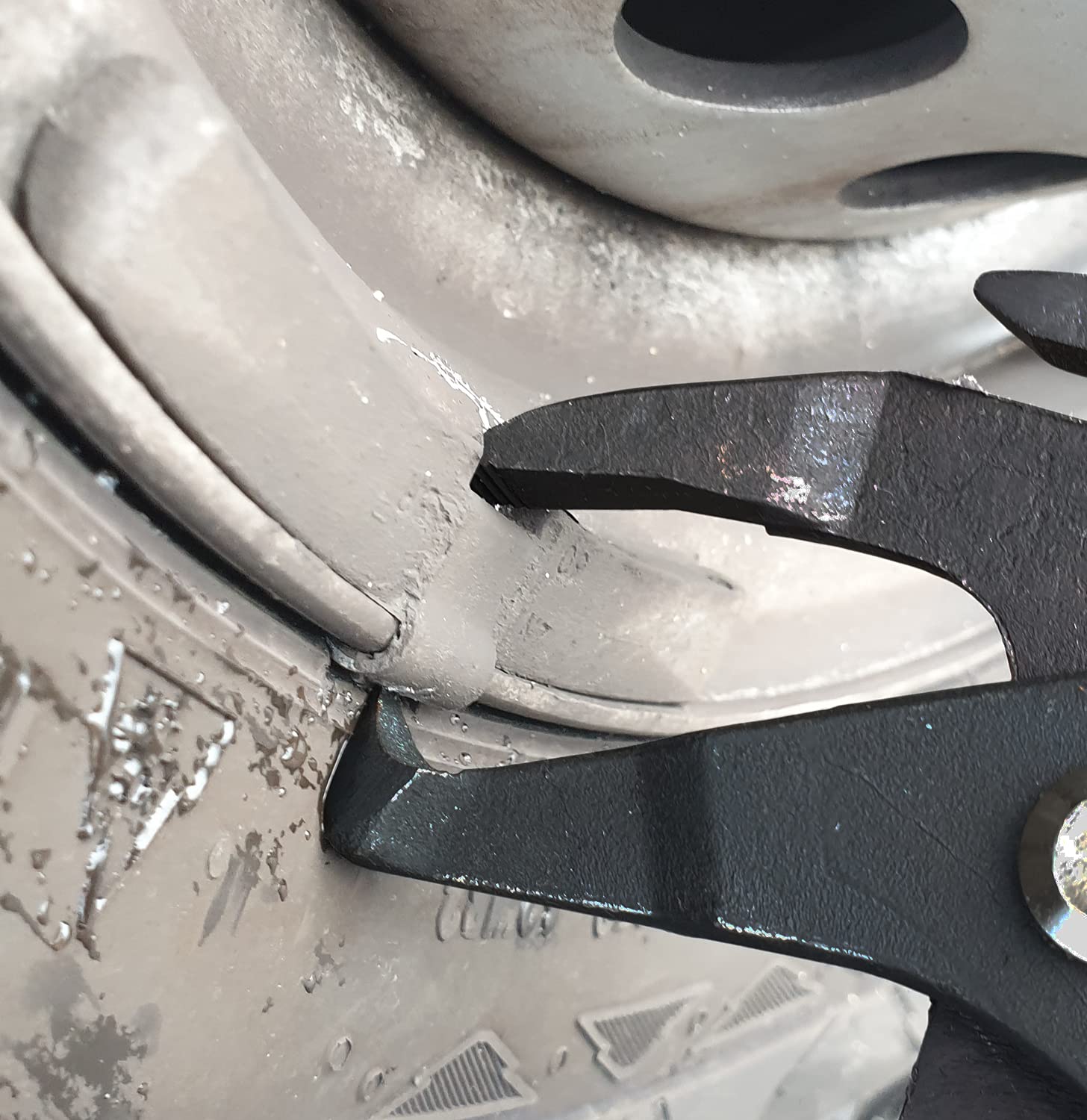 KS Tools BT691013 Balancing Weights Pliers - Professional Wheel Balancing Tool for Auto Repair & Tire Shops | Perfect for Car Maintenance & DIY Projects