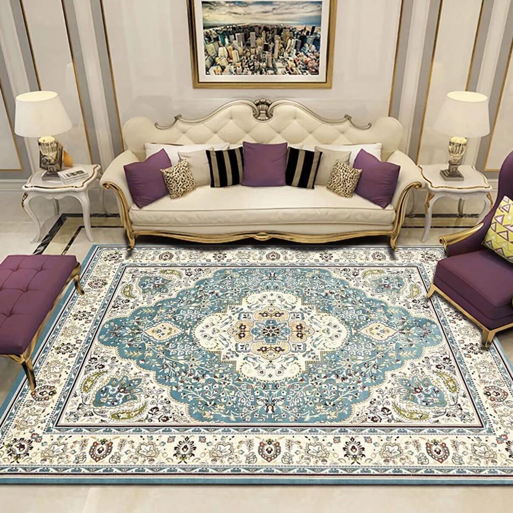 Luxury Ultra Soft Lamb Velvet Persian Area Rug - 2'x9' Cozy Indoor/Outdoor Carpet for Living Room, Bedroom, Bathroom & Entryway - Bohemian Distressed Runner Rug for Home Décor & High Traffic Areas