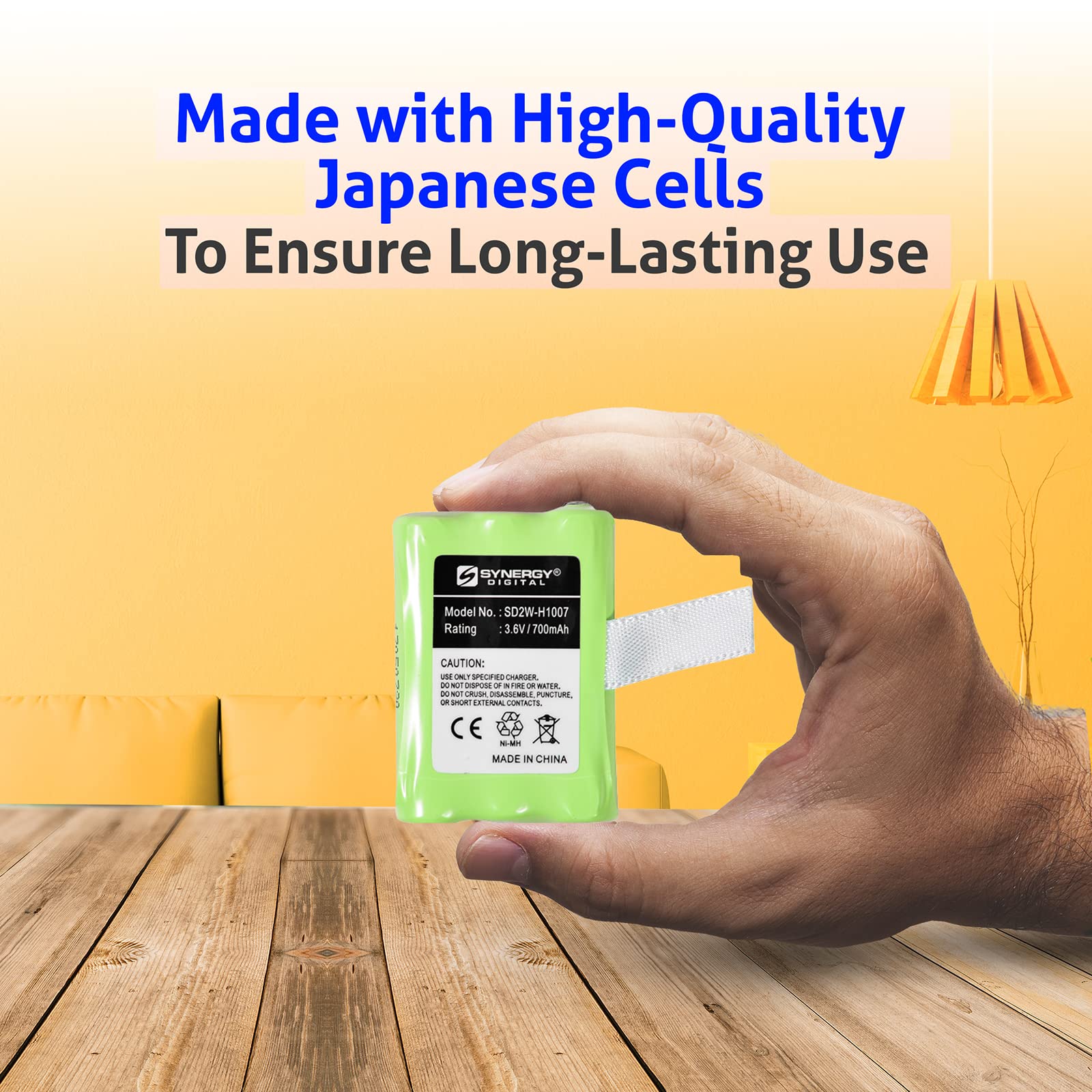 Synergy Digital 2-Way Radio Replacement Batteries for Motorola MH230R - 4-Pack Ni-MH 3.6V 700mAh High-Capacity Rechargeable Batteries - Perfect for Outdoor Adventures, Construction Sites & Emergency Communication