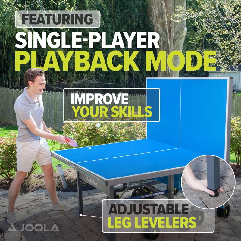 JOOLA Nova Pro Plus Outdoor Ping Pong Table - Professional Grade, Weather-Resistant, Foldable Design for Backyard, Patio & Game Room Fun