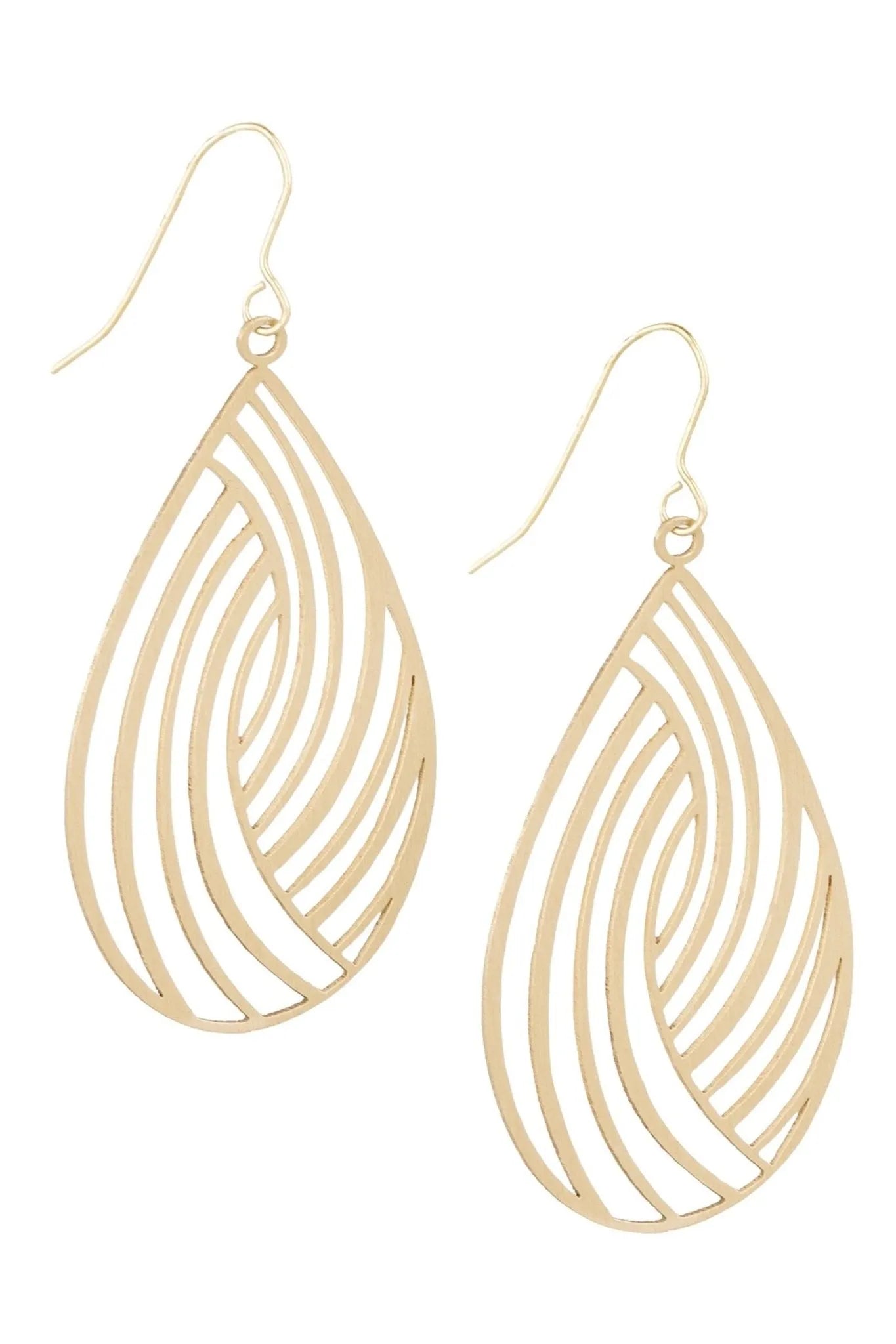 Geometric Teardrop Dangle Earrings for Women - Trendy Boho Chic Jewelry for Parties, Weddings & Everyday Wear