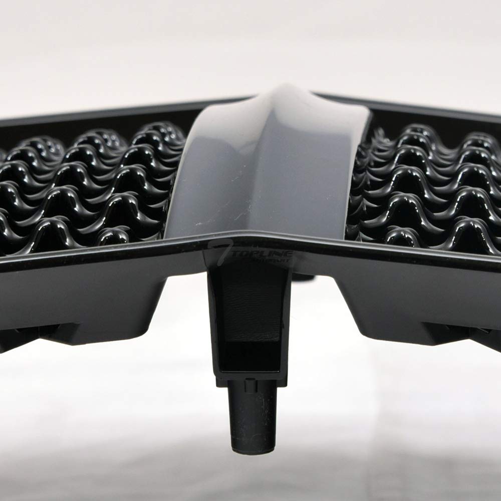 Glossy Black ABS Mesh Front Hood Bumper Grill Grille Guard Compatible With 2011-2014 Dodge Charger | Durable Car Protection | Perfect for Off-Roading & Urban Driving