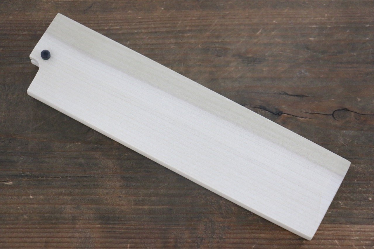 Premium Magnolia Wood Usuba Knife Sheath with Plywood Pin - Perfect for Japanese Kitchen Knife Storage & Protection