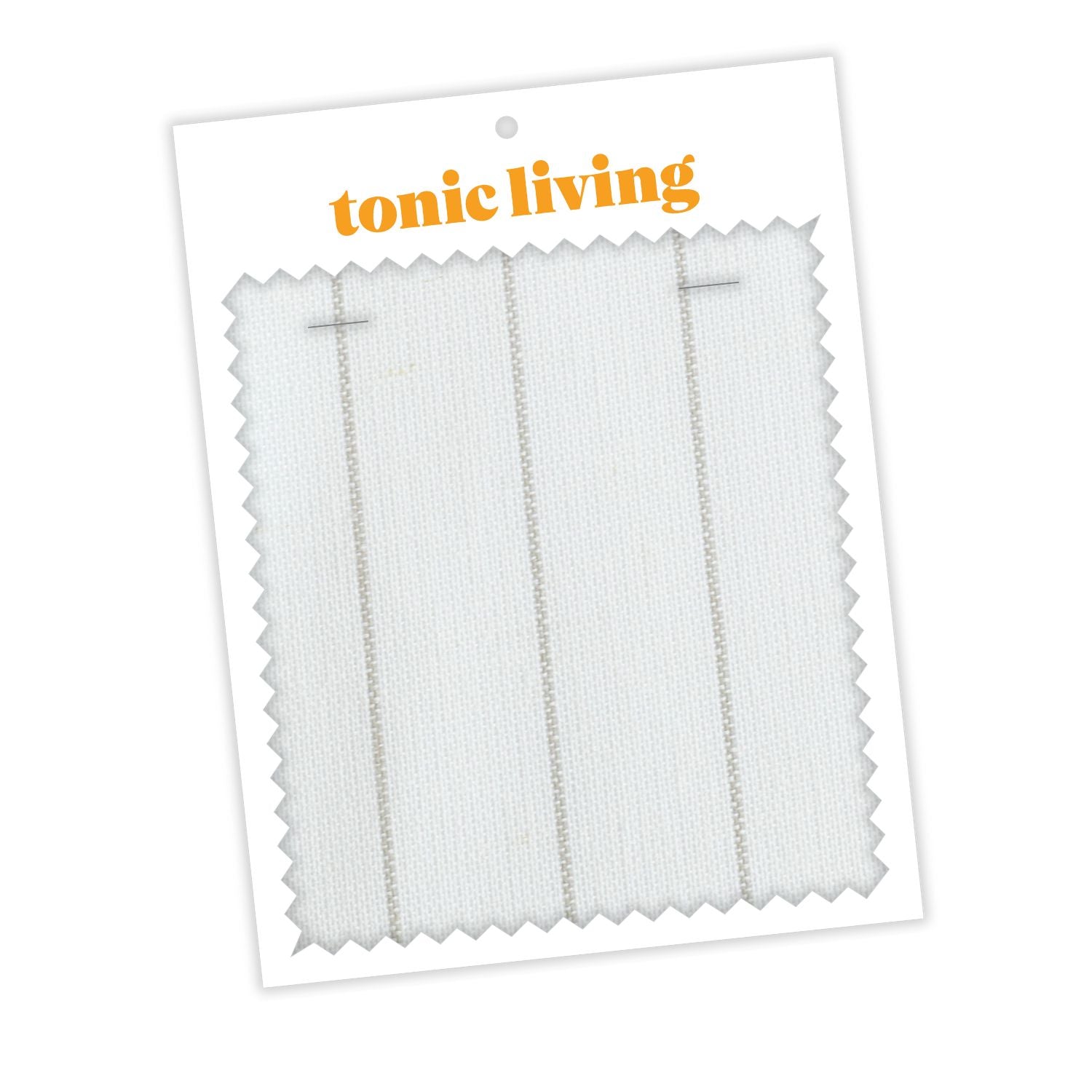 Montauk Pinstripe Sheer Natural Fabric - Premium Textile for Drapes, Curtains & Home Decor | Buy Swatch Samples Online