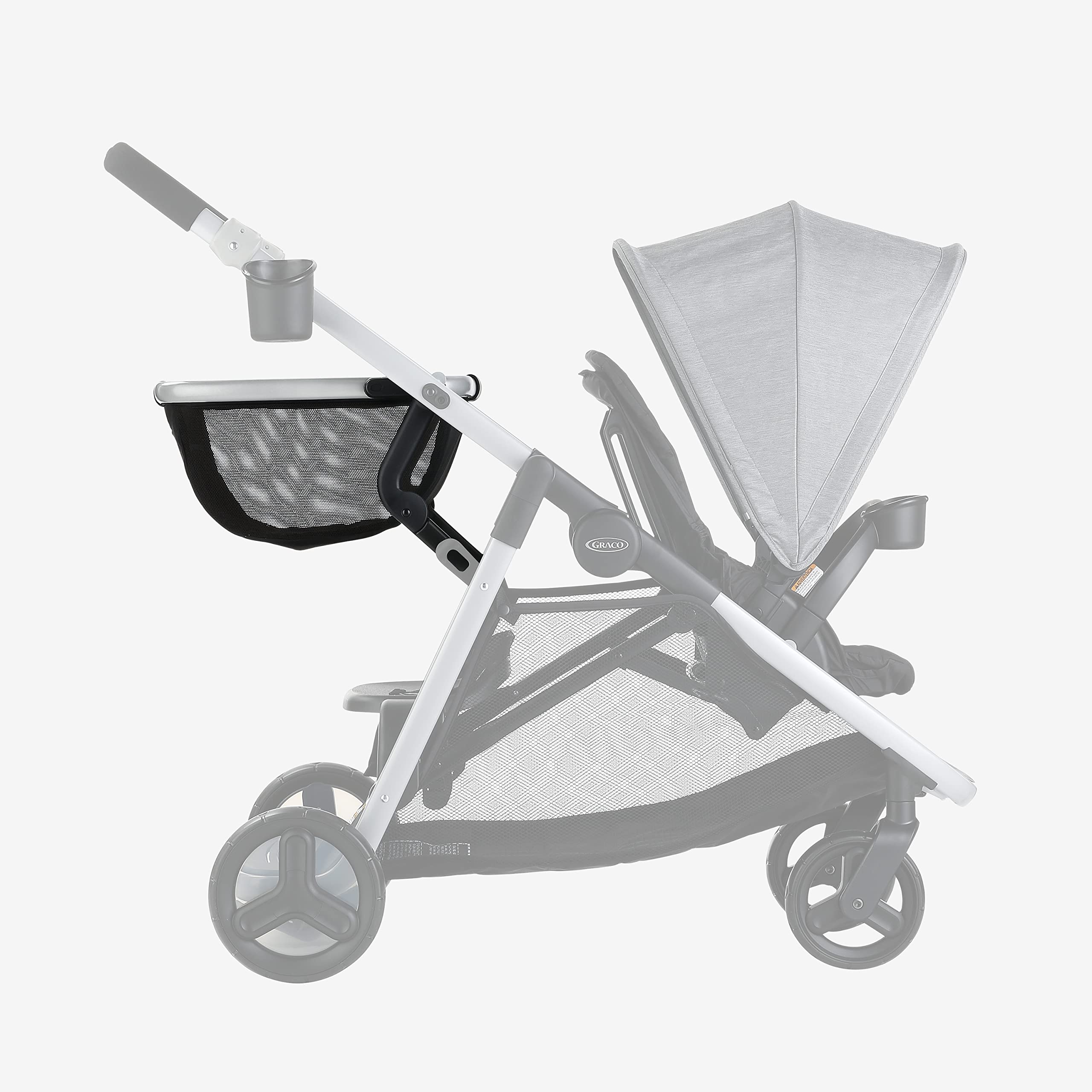 Graco Modes Click2Store Stroller Organizer - Baby Stroller Storage Basket with Pockets for Diapers, Toys & Essentials - Perfect for Shopping, Travel & Daily Walks