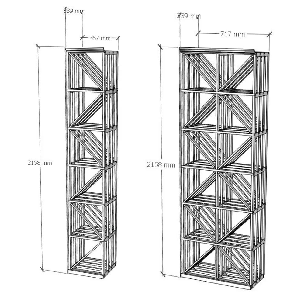 72 Bottle Elite Wine Rack - Premium Slat Bin Storage for Wine Cellars, Bars & Restaurants - Space-Saving Wine Bottle Organizer for Home & Commercial Use