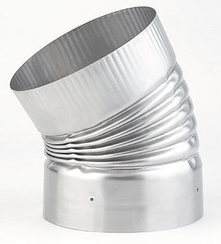 Heat-Fab 4710SS 7-Inch 30-Degree Crimped Elbow for HVAC Ductwork - Perfect for Residential and Commercial Ventilation Systems