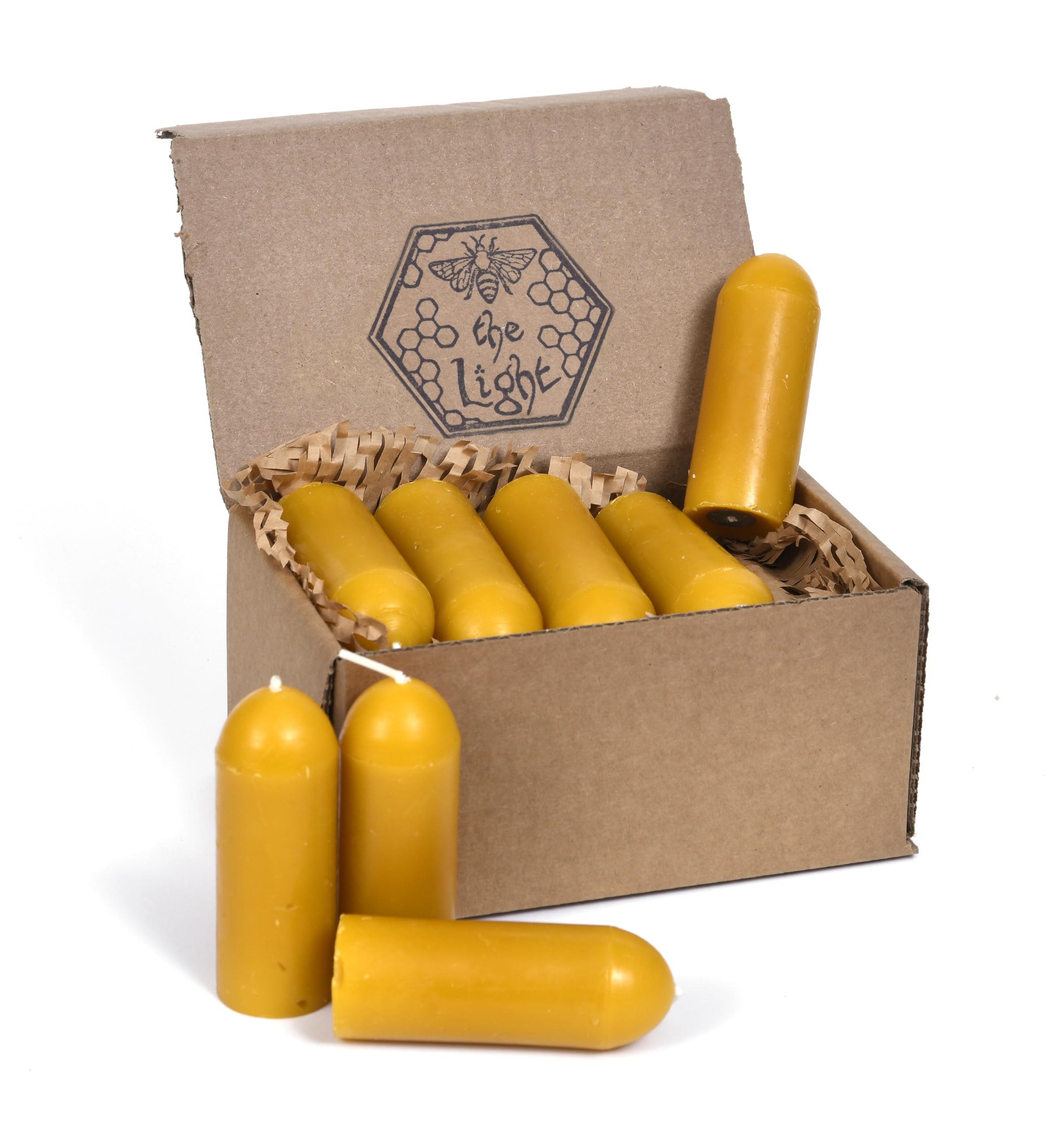 BeeTheLight Pure Beeswax Lantern Candles - 3.5
