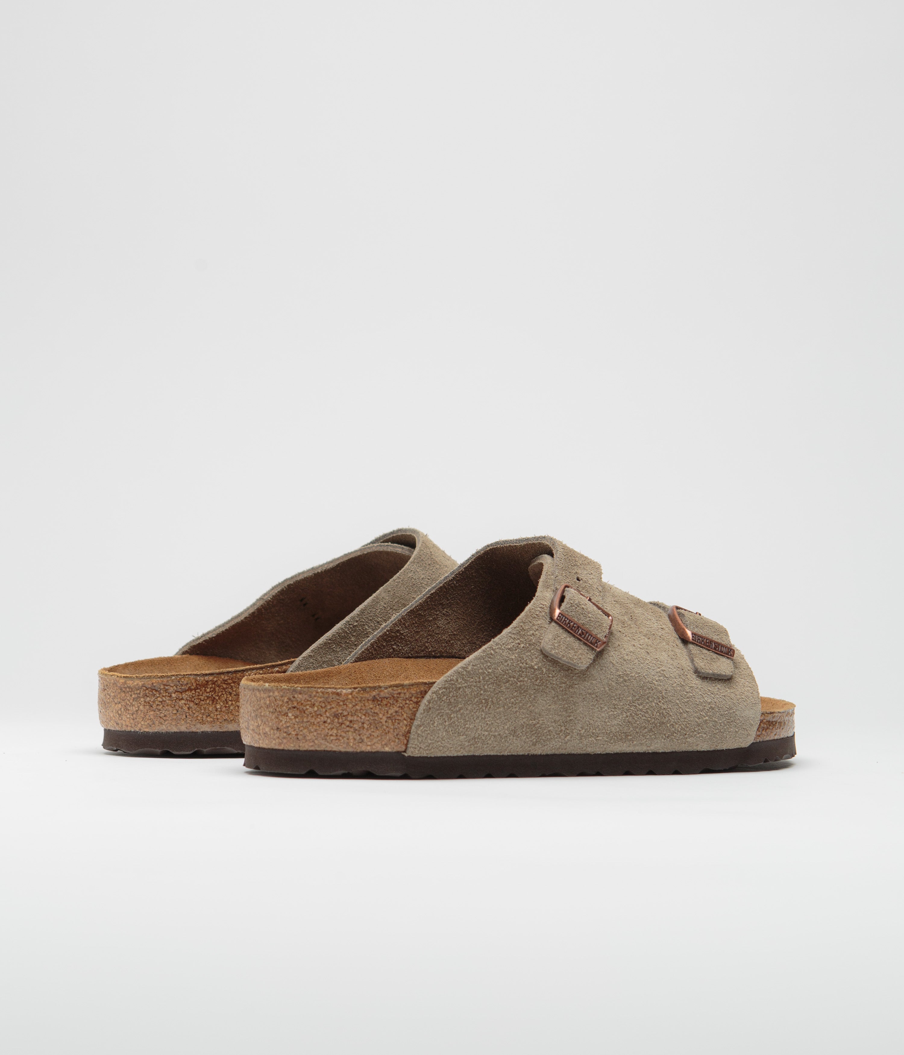 Birkenstock Zurich Sandals - Comfortable Cork Footbed Sandals for Men & Women | Taupe Suede | Perfect for Walking, Travel & Casual Wear
