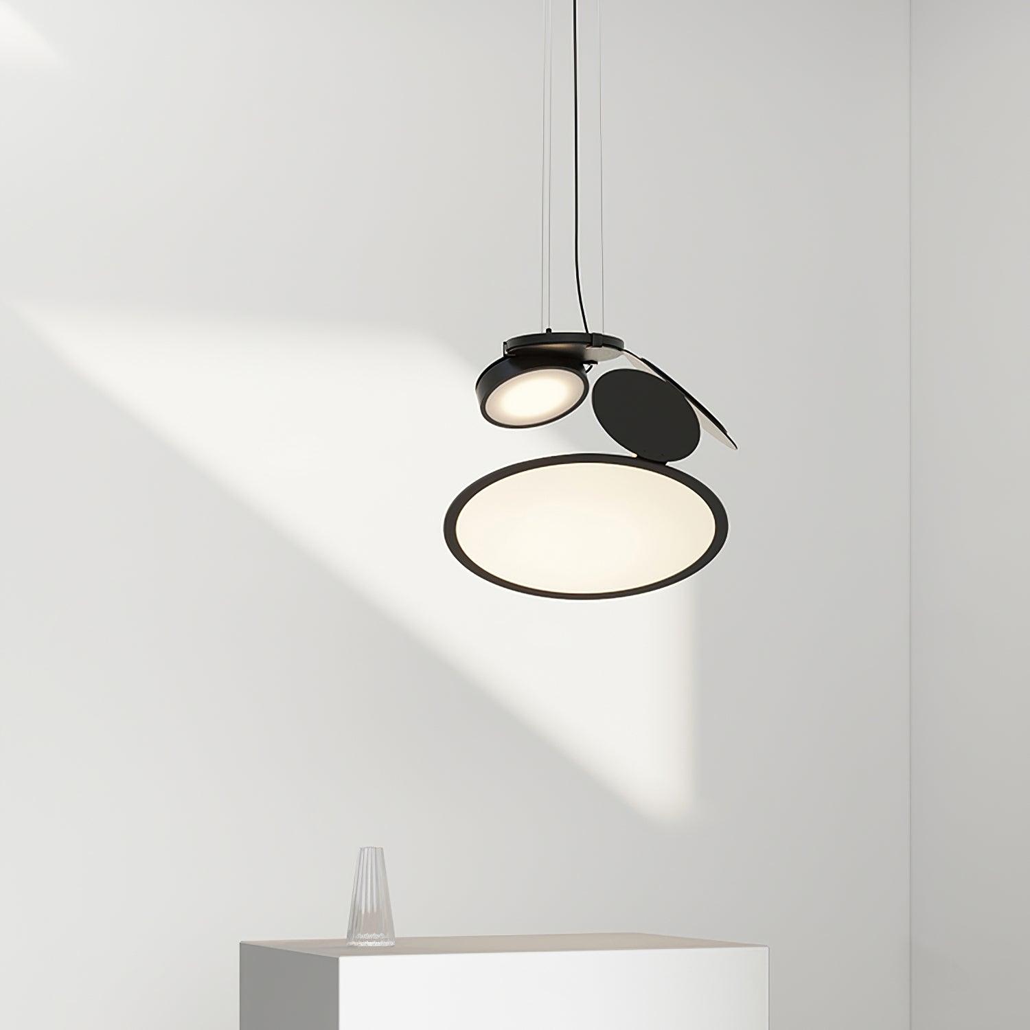Elegant Cut Pendant Lamp - Modern Glass Ceiling Light Fixture for Living Room, Bedroom & Dining Room Decor