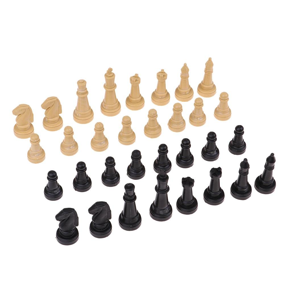 32-Piece International Wooden Chess Set - Classic Strategy Board Game for Kids & Adults - Perfect for Family Game Nights, Travel, and Educational Play