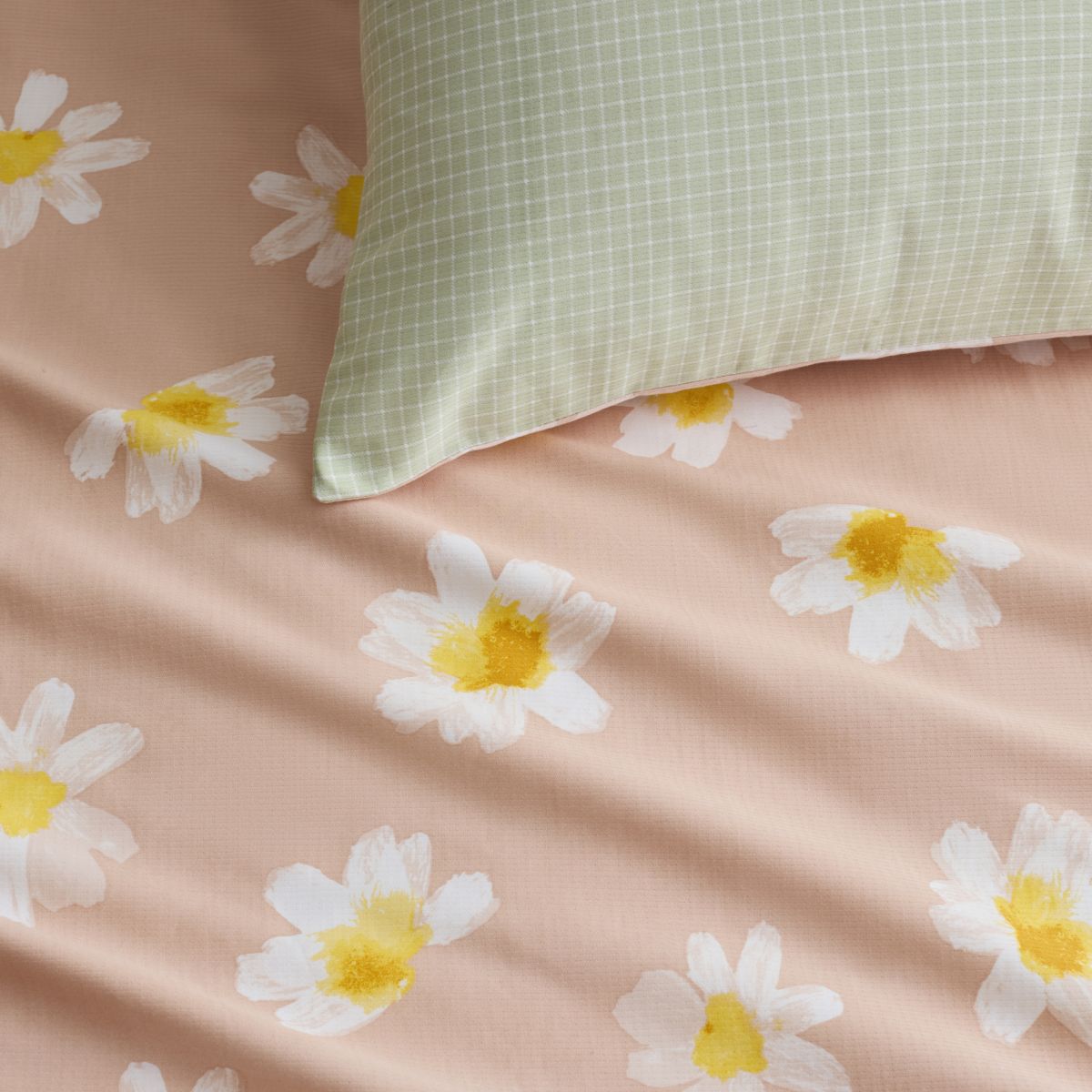 Klara Peach Sand Quilt Cover Set by Sheridan
