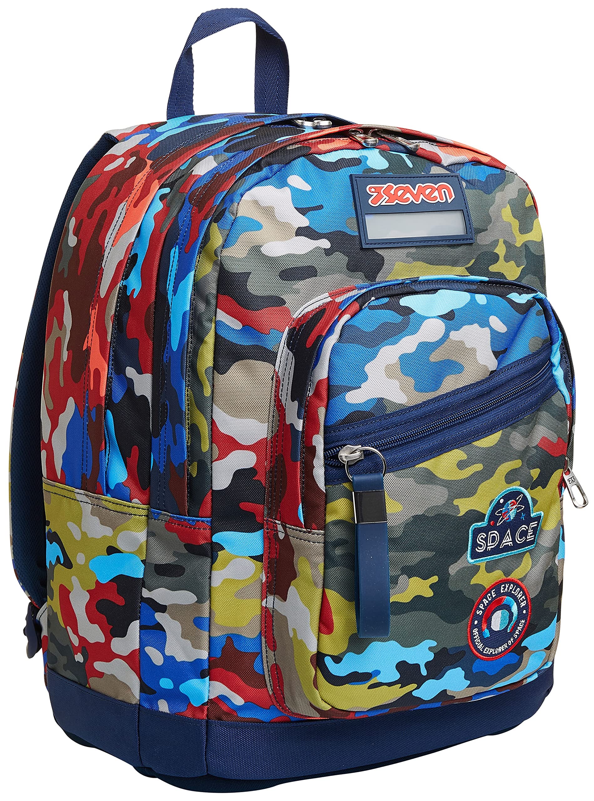 New Fit Seven Camo Backpack - Double Compartment for School & Travel