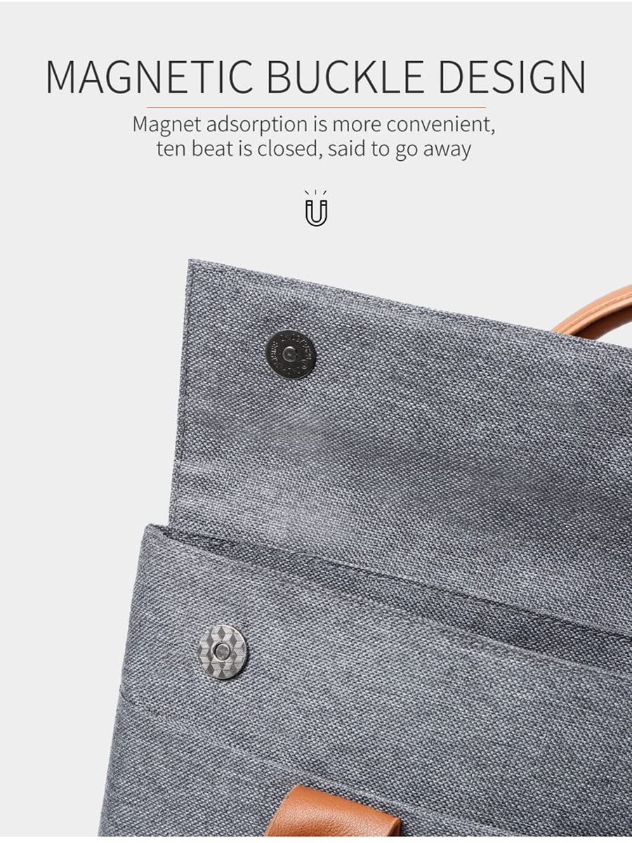 Oxford Expandable Laptop Tote Bag - 15.6 Inch Computer Messenger Briefcase for Work, Travel & Business