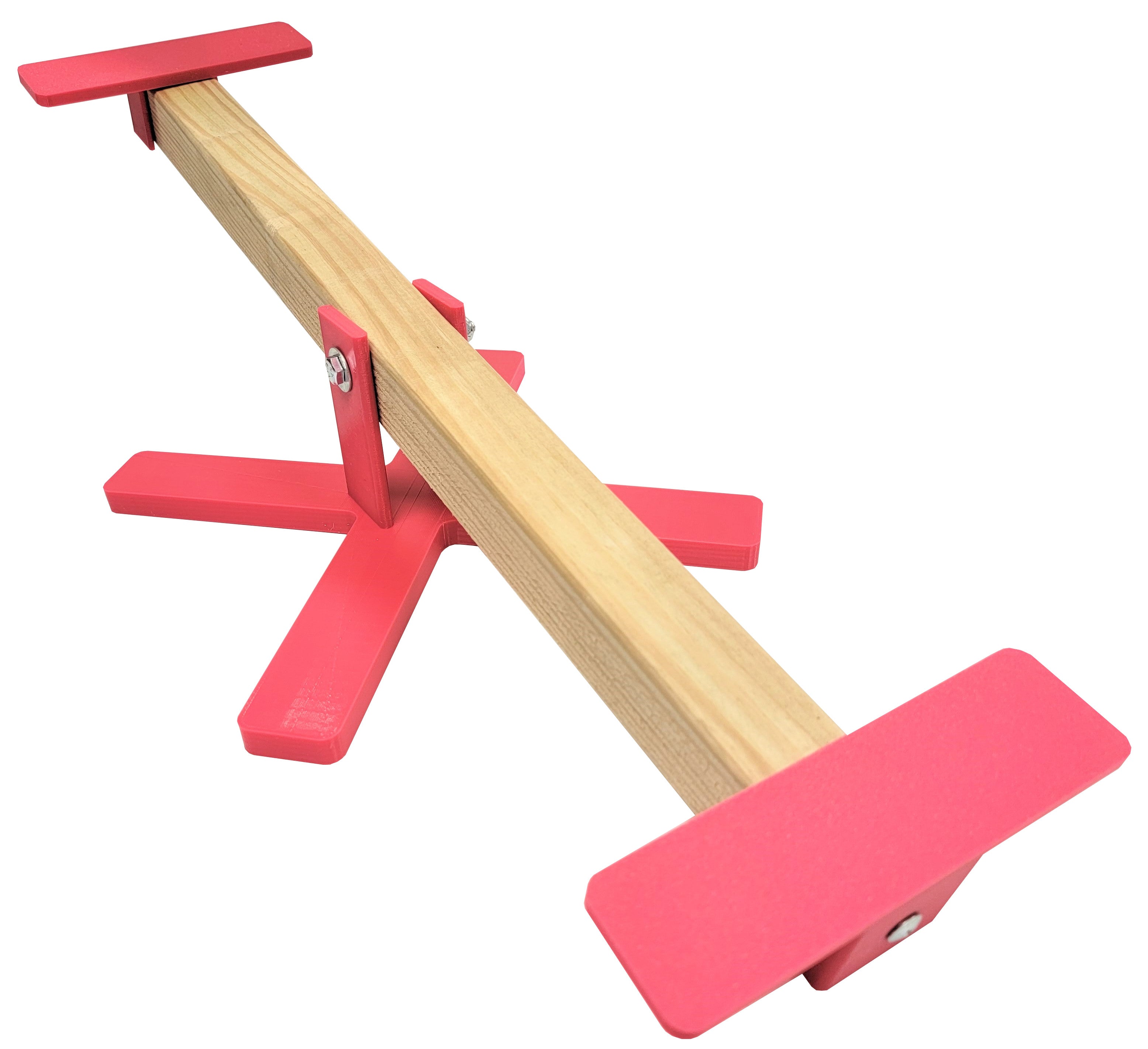 22 Inch Long Pink Chicken Teeter Totter Seesaw - Durable Poultry Perch for Backyard Hens & Pet Birds - Perfect for Chicken Coops, Farms, and Outdoor Play Areas