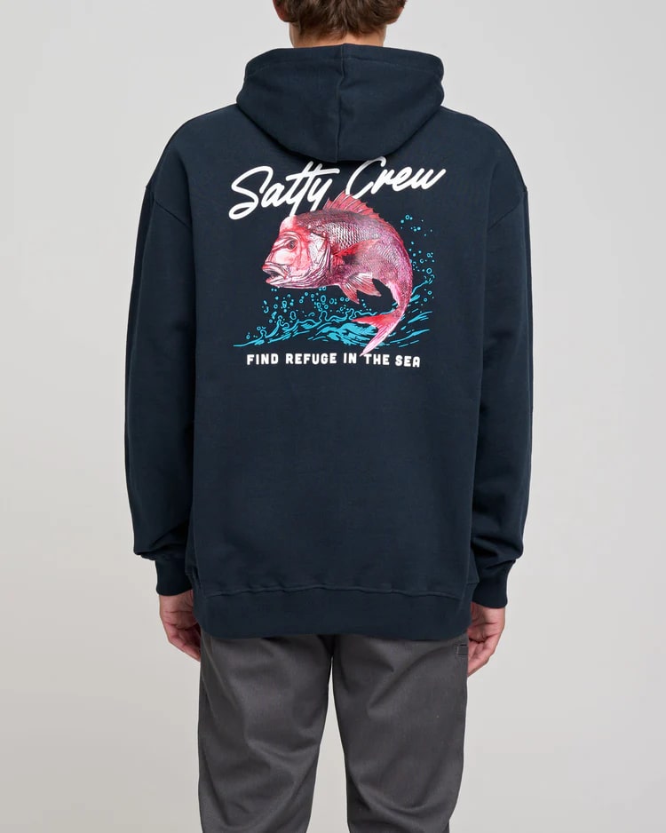 Salty Crew Snapper Hood - Men's Lightweight Fishing Hoodie for Outdoor & Water Sports - Perfect for Boating, Surfing, and Beach Activities