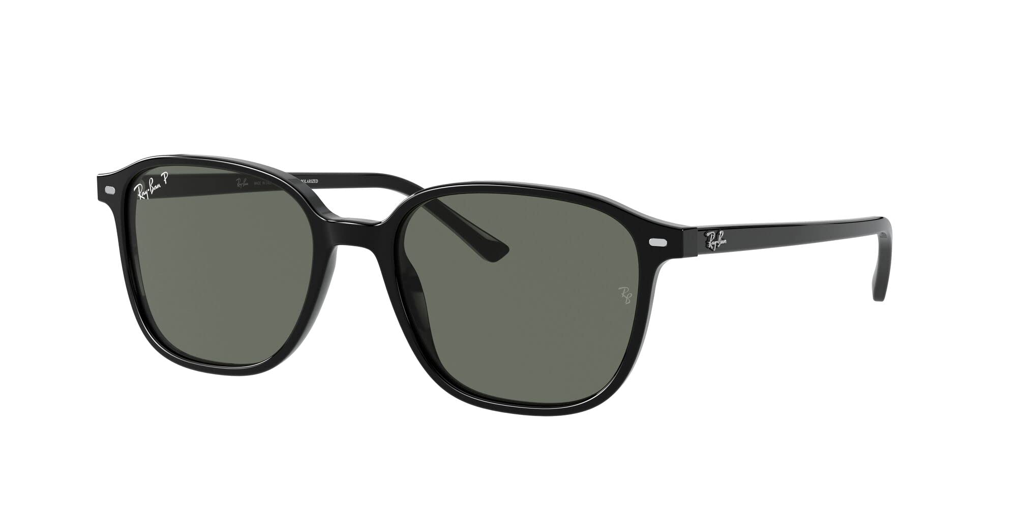Ray-Ban RB2193 Leonard Square Sunglasses for Men & Women - Classic Polarized Aviator Style - UV Protection for Driving, Travel & Outdoor Activities