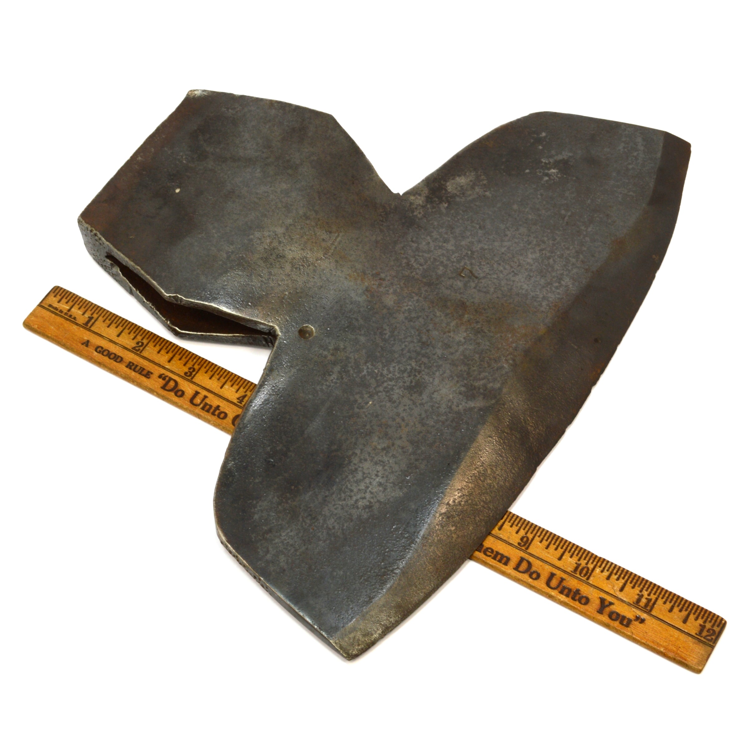 Vintage Ramsey Pattern Broad Hewing Axe Head - 7 lbs with 11.25