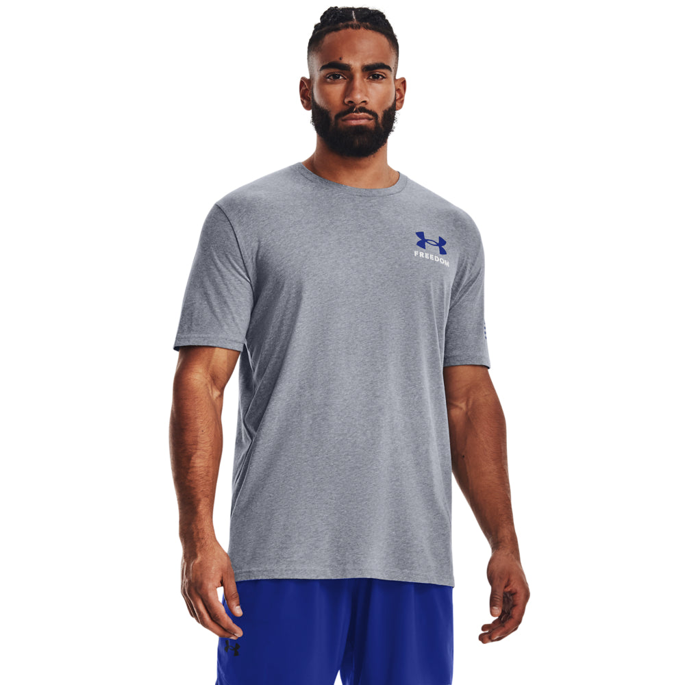 Men's Under Armour Freedom Banner T-Shirt - Moisture-Wicking Athletic Tee for Gym, Running & Casual Wear | Breathable Comfort Fit Workout Shirt