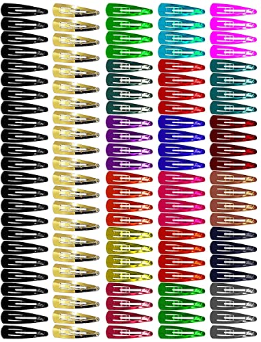 DeLush Matte Black Tic Tac Hair Clips - 24pcs Korean Hair Accessories for Women & Girls - Perfect for School, Work & Everyday Hairstyles