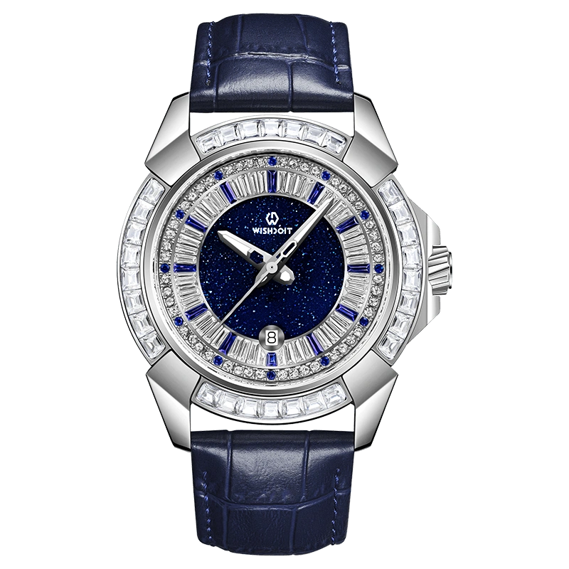 GLACIER Starry Sky Watch with Zircon Diamonds - Elegant Women's Dress Watch for Evening Parties & Special Occasions