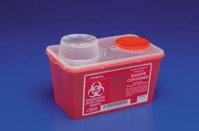 Covidien Monoject 7.6L (2 Gallon) Sharps Containers - Case of 20 - Medical Waste Disposal for Hospitals, Clinics & Home Healthcare Use