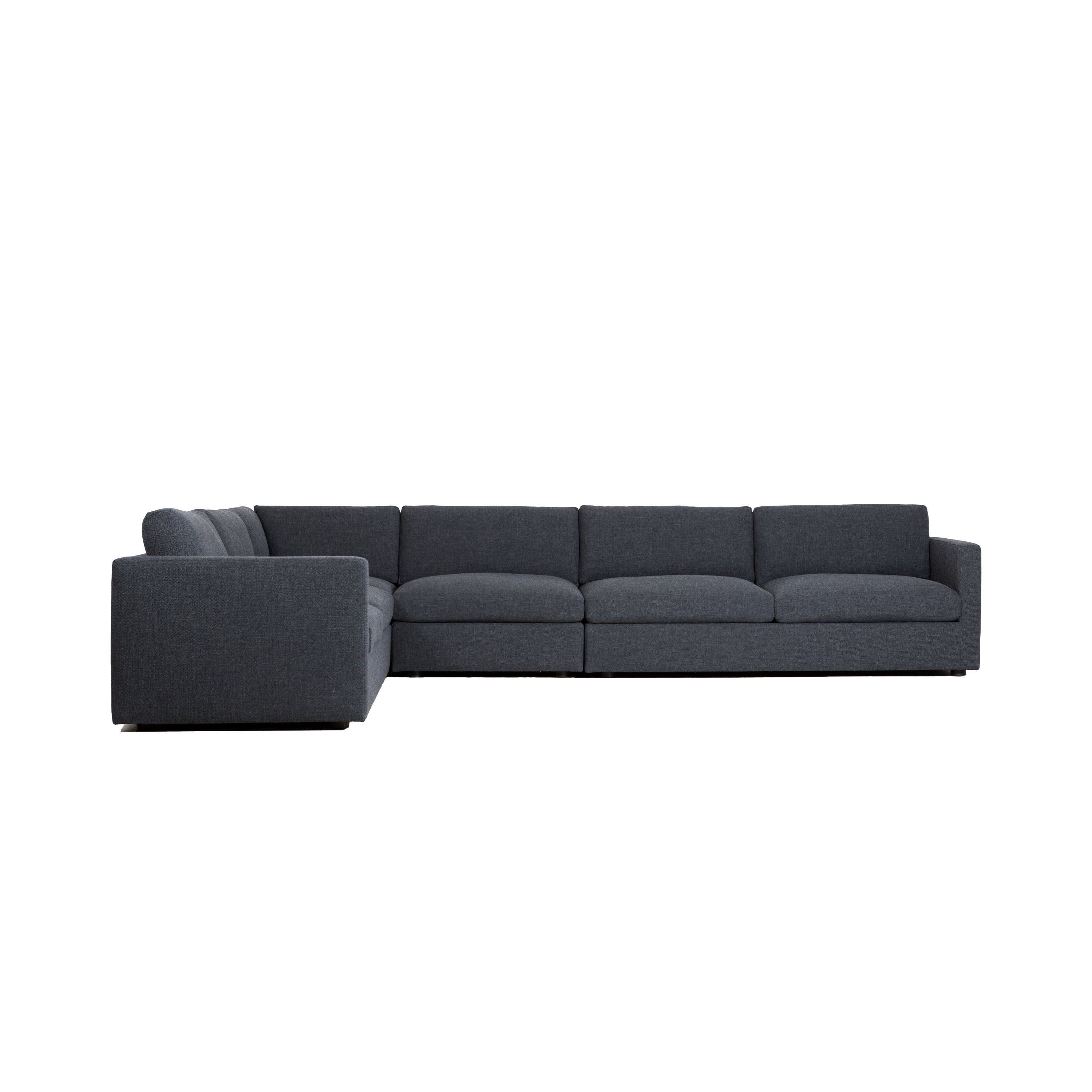 Kore Track Arm Modular Sectional Sofa - Modern L-Shaped Couch with Reversible Chaise for Living Room, Family Room & Home Theater