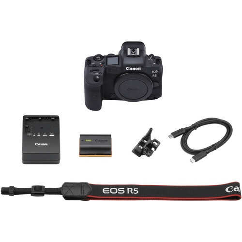 Canon EOS R5 Full-Frame Mirrorless Camera Body - 45MP, 8K Video, Dual Pixel AF | Professional Photography & Videography for Weddings, Sports & Wildlife
