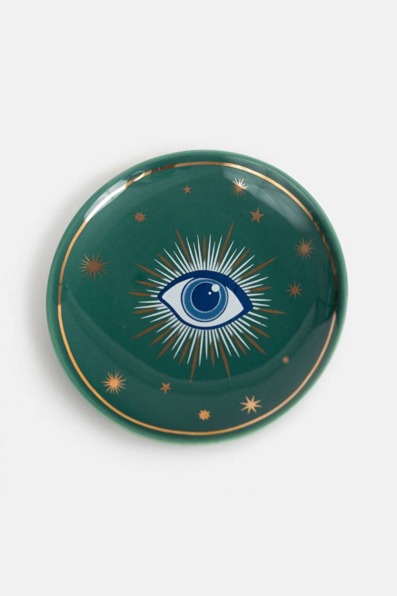 Evil Eye Trinket Dish - Small Decorative Tray for Jewelry, Keys & Coins | Boho Home Decor for Bedroom, Bathroom & Entryway