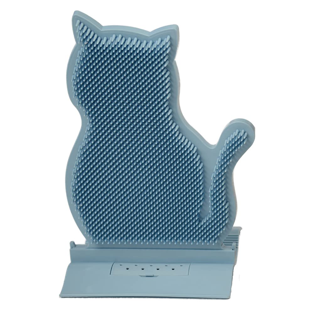 Cat Face Massager & Scratcher - Self Grooming Toy for All Cat Sizes, Soft Rubbing Post for Kittens & Puppies with Short/Long Fur - Perfect for Stress Relief & Playtime at Home