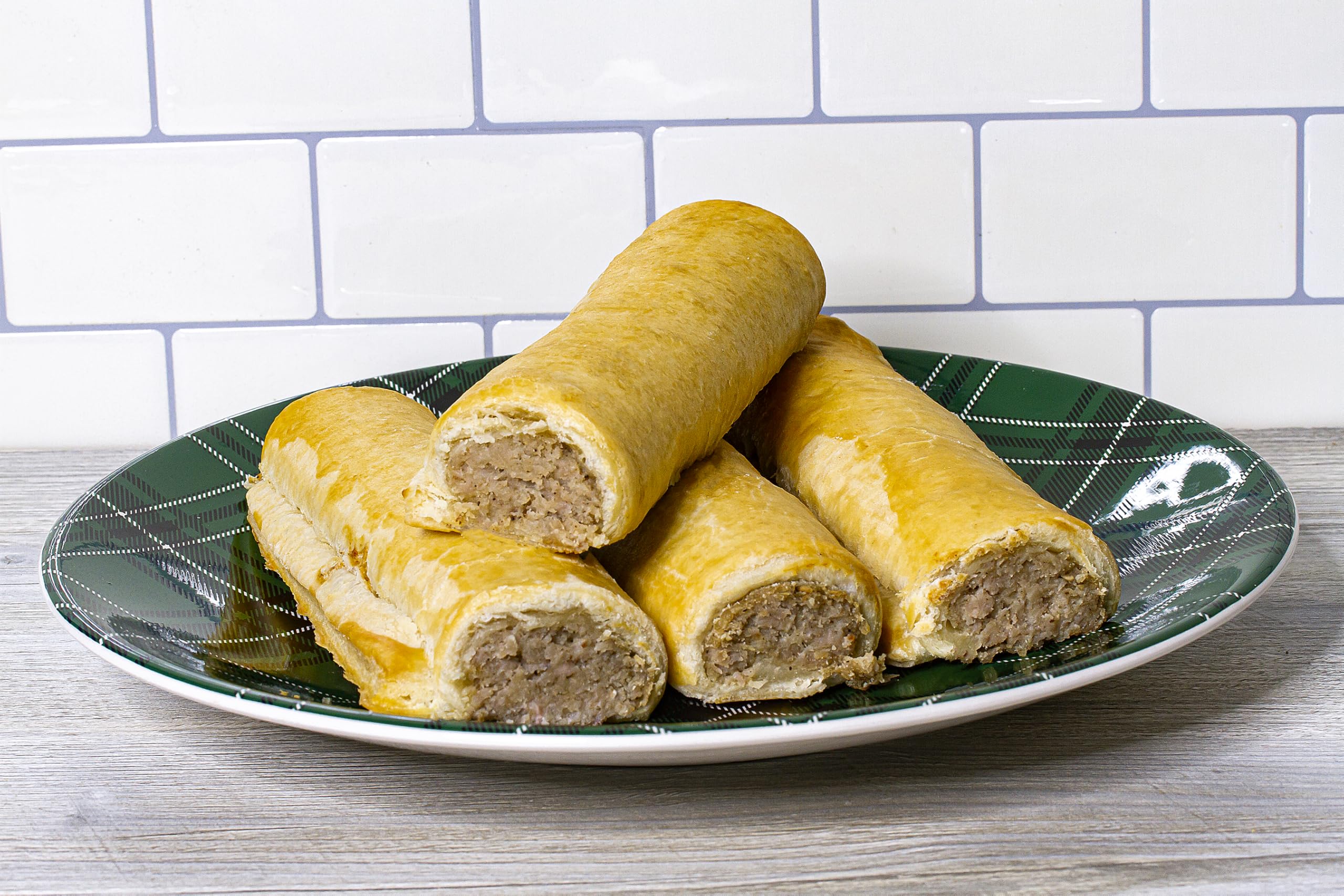 Ackroyd's Bakery 1 Dozen Savory Variety Pack - 4 Scottish Meat Pies, 4 Pork Garlic Sausage Rolls, 4 Beef Onion Sausage Rolls | Frozen British Pastries for Parties, Quick Meals & Snacks
