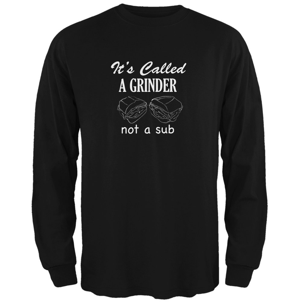 Old Glory 'It's Called A Grinder' Black Long Sleeve T-Shirt for Men - XL | Patriotic Graphic Tee for Casual Wear & Workout