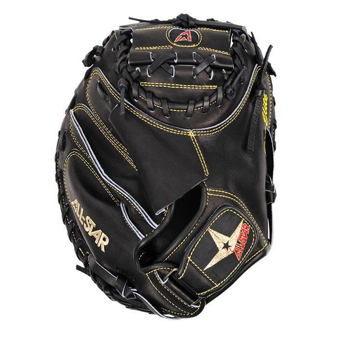 All Star Pro Elite 33.5 Inch Catcher's Mitt CM3000SBK - Premium Baseball Glove for Catchers, Durable Leather, Comfort Fit - Perfect for MLB Training, College Games & Youth Baseball Practice