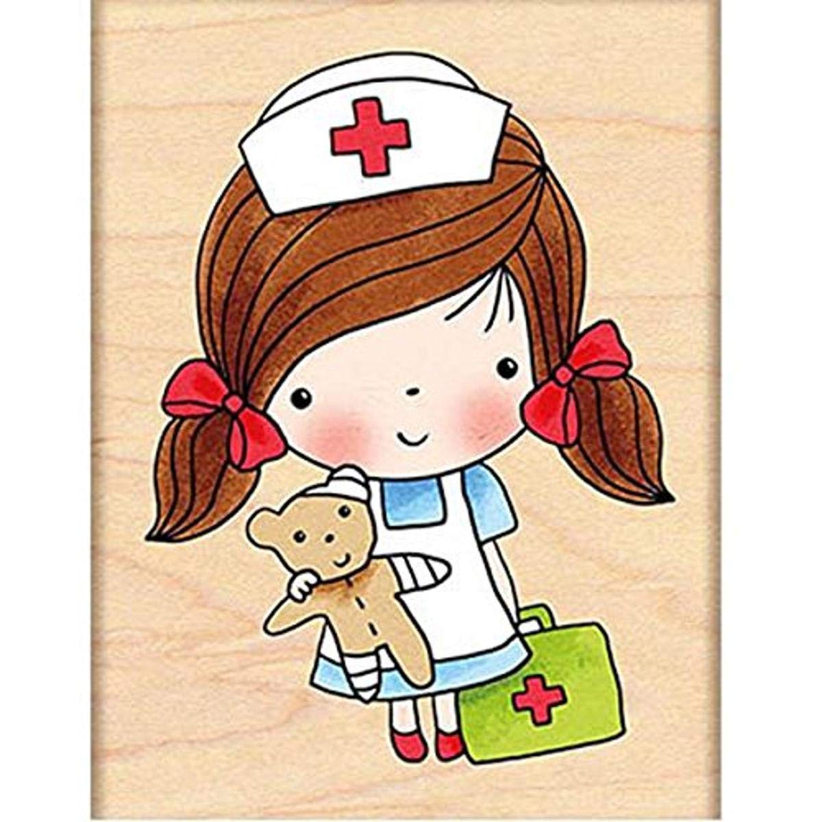 Penny Black Decorative Rubber Stamps for Card Making & Scrapbooking - First Aid Mimi Design | Perfect for DIY Greeting Cards, Journals & Craft Projects