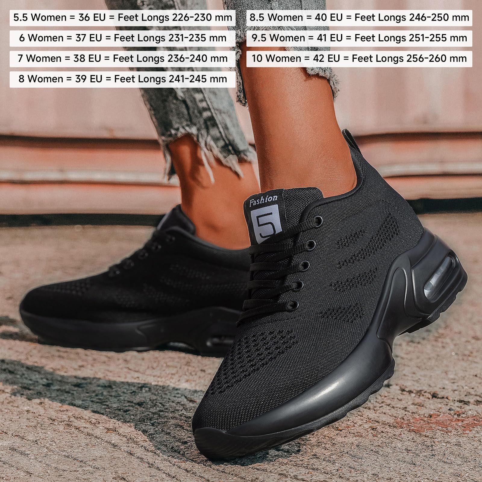 **Sosenfer Women's Walking Shoes - Air Cushion Mesh Sneakers for Comfort & Breathability | Fashionable Sports & Leisure Shoes for Running, Gym, Travel & Daily Wear**