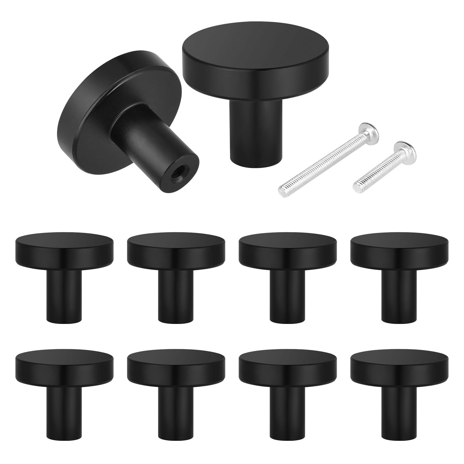 10 Pack Cabinet Knobs and Drawer Pulls - Elegant Hardware for Kitchen, Bathroom, Dresser & Cupboard - Perfect for Home Renovation and Furniture Upgrade