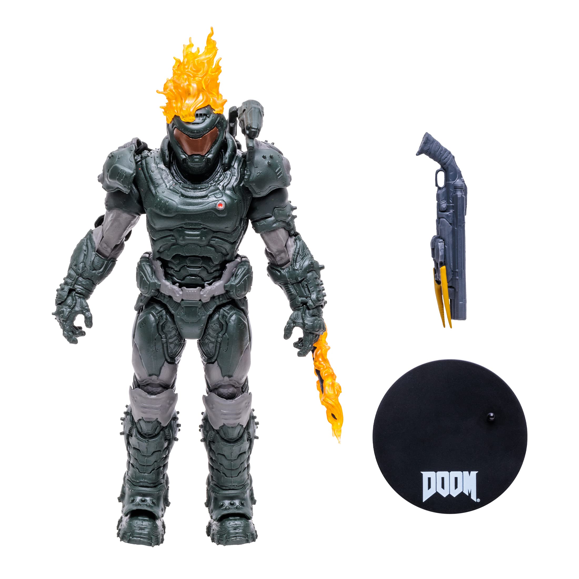 McFarlane Toys Doom 7-Inch Action Figure - Doom Slayer (Ember Skin) Collectible for Gamers & Fans | Perfect for Display, Gaming Room Decor, and Gift Giving