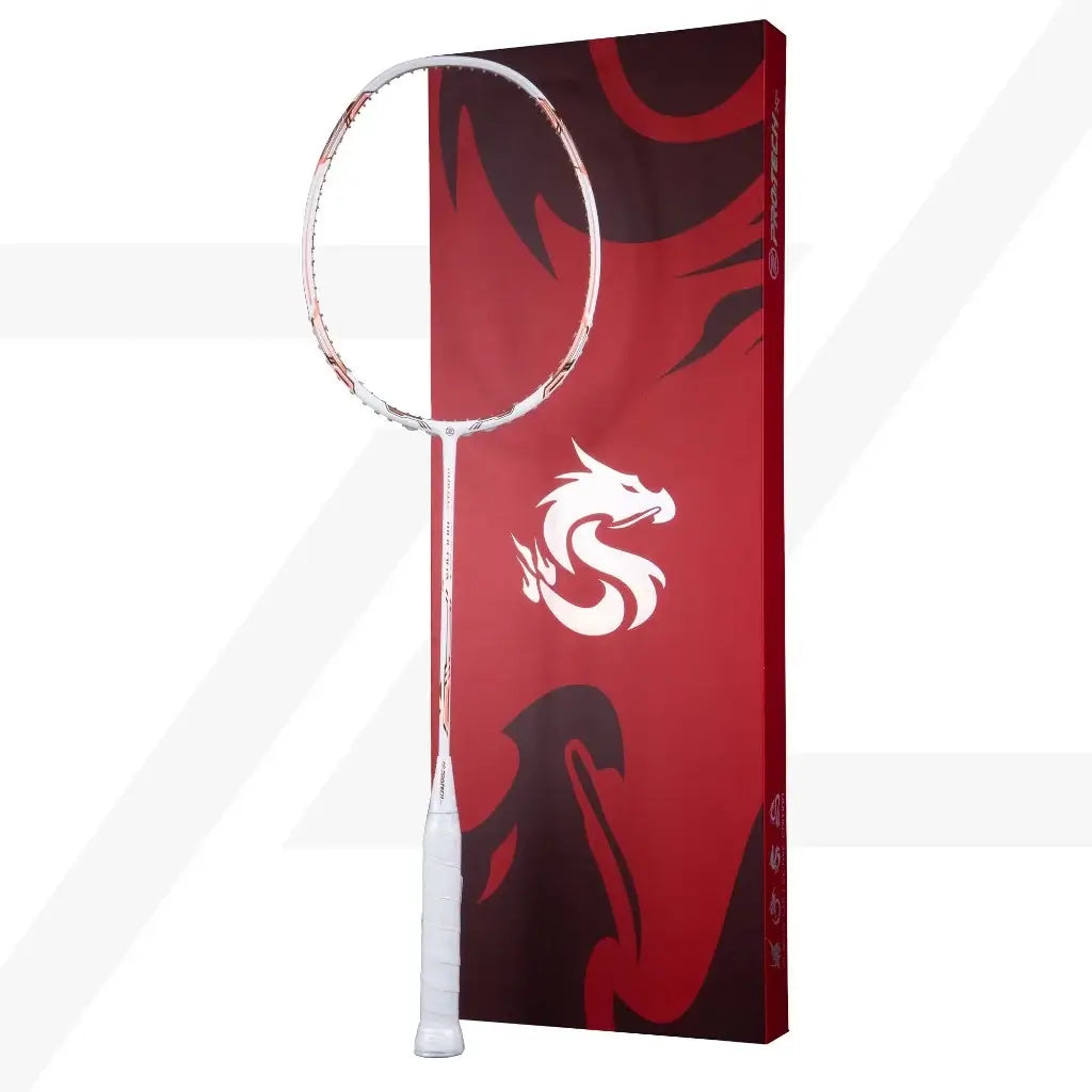 PROTECH Badminton Racket Mulan Dragon Magic Series (Collector's Edition) - Premium Carbon Fiber Badminton Racquet for Professional & Recreational Play - Perfect for Tournaments, Training & Backyard Games