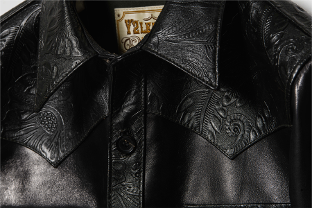 Premium Y2 Leather WJ 03 Oil Soft Horsehide Lightweight Shirt - Genuine Embossed Leather Top for Men - Perfect for Casual Wear, Office & Outdoor Adventures