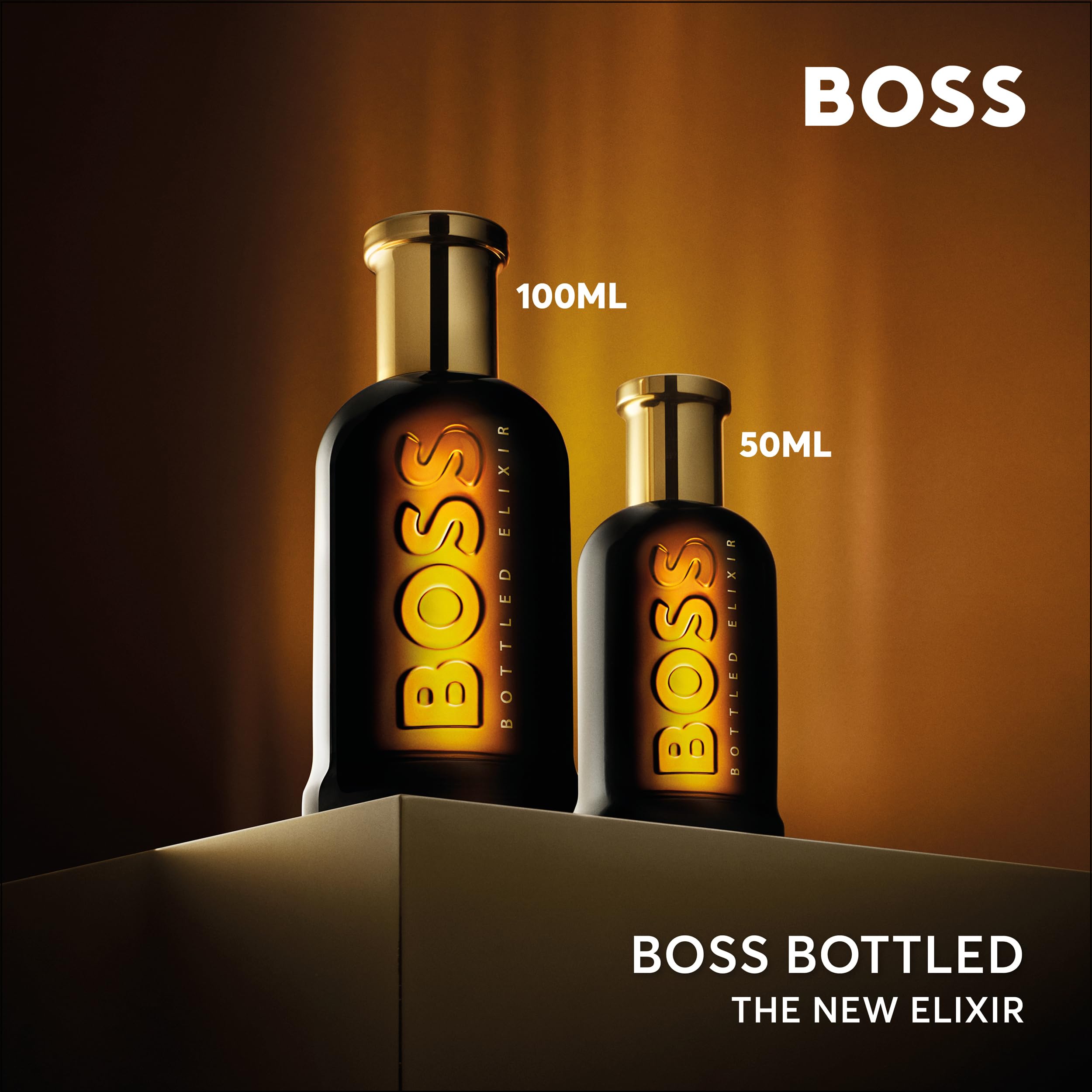 Hugo Boss Bottled Elixir Parfum for Men - Premium Woody Cologne with Incense, Vetiver & Cedarwood Notes - Long Lasting Fragrance Spray - Perfect for Date Night, Office & Special Occasions