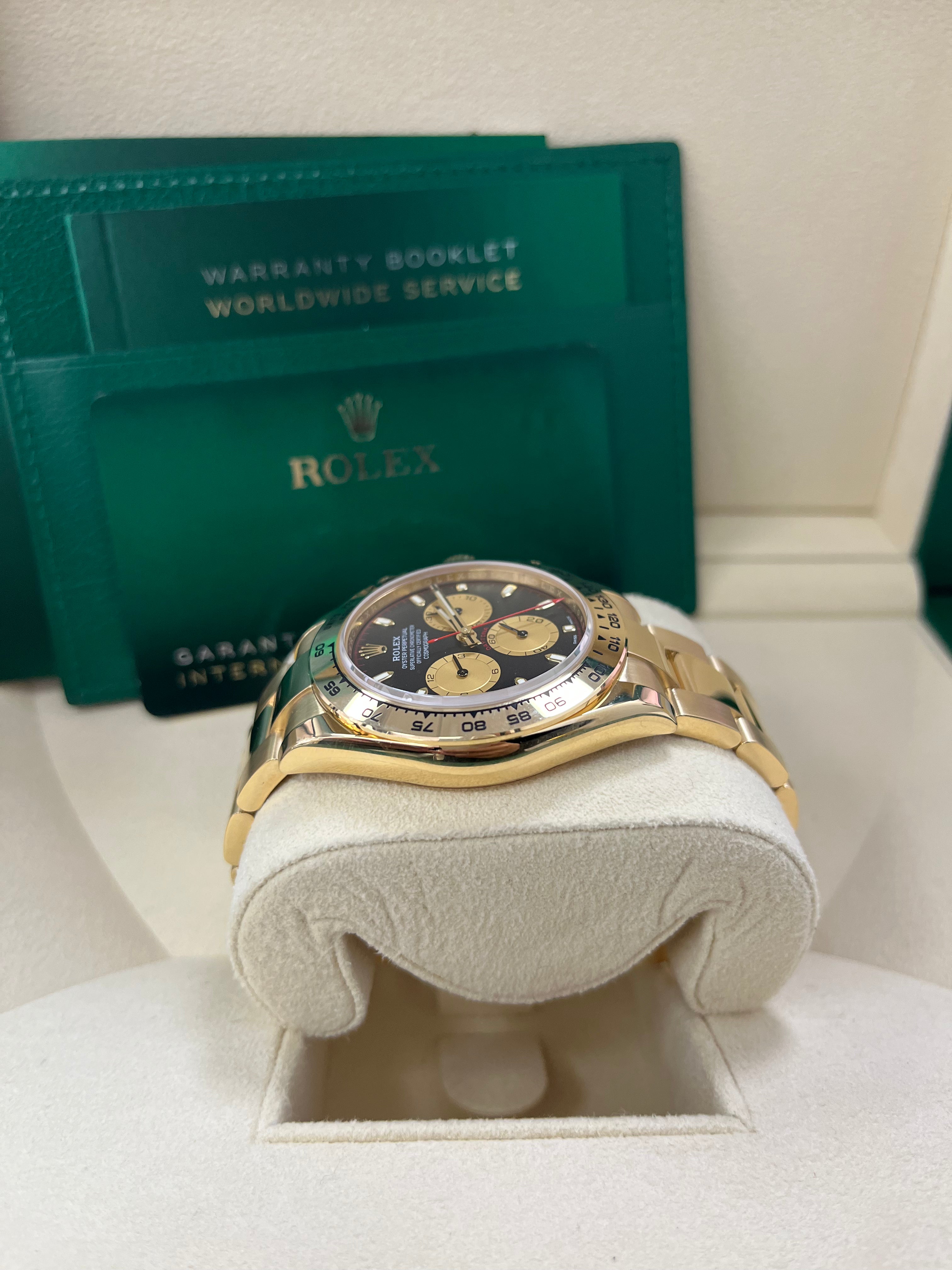 Rolex Daytona Paul Newman 116508 - 18K Yellow Gold Men's Watch with Black Dial & Yellow Subdials | Luxury Chronograph for Collectors, Special Occasions & Investment