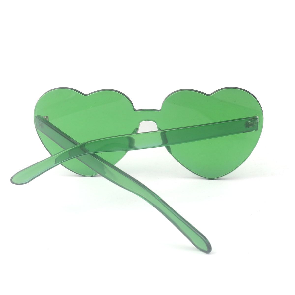 Heart Shaped Sunglasses for Women - Trendy Rimless Cat Eye Sunglasses with UV Protection - Perfect for Beach, Pool Party & Summer Vacation Accessories