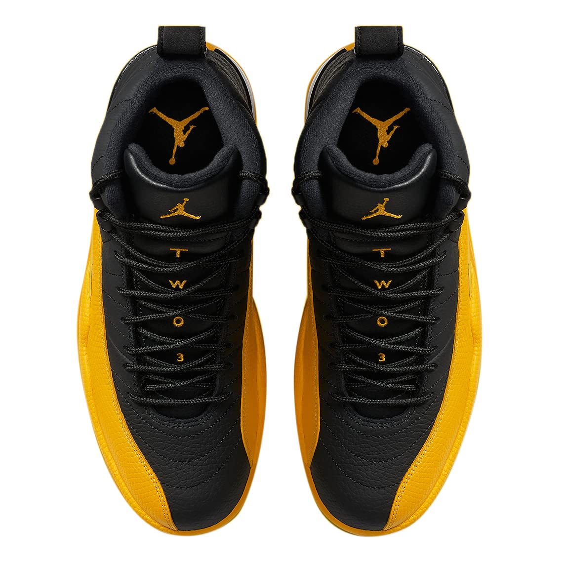 Men's Air Jordan 12 Retro Basketball Shoes - University Gold/Black - Size 7.5 | Authentic Jordan Sneakers for Streetwear, Basketball & Casual Wear